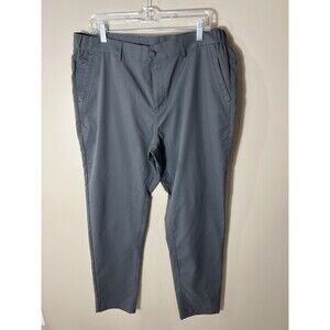 Jack Archer Pants Mens 36x32 Charcoal Performance Golf Dress Chino Polyester